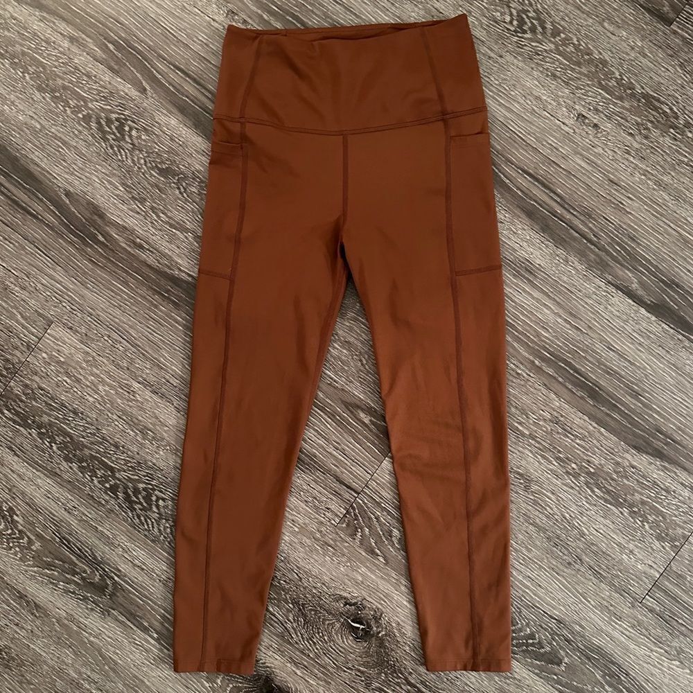 Carbon38 High Rise 7/8 Legging With Pockets In Cloud Compression